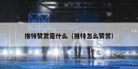 推特赞赏是什么（推特怎么赞赏）