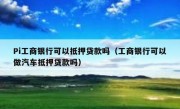 Pi工商银行可以抵押贷款吗（工商银行可以做汽车抵押贷款吗）