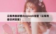 云服务器部署deepseek容量（云服务器空间容量）
