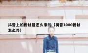 抖音上的粉丝是怎么来的（抖音1000粉丝怎么弄）