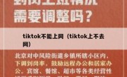 tiktok不能上网（tiktok上不去网）
