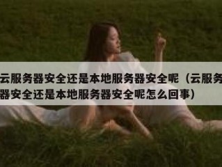 云服务器安全还是本地服务器安全呢（云服务器安全还是本地服务器安全呢怎么回事）