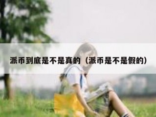 派币到底是不是真的（派币是不是假的）