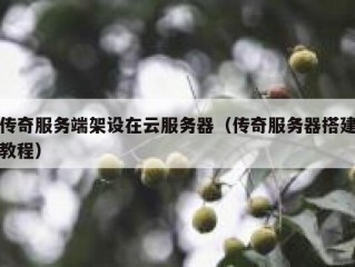 传奇服务端架设在云服务器（传奇服务器搭建教程）