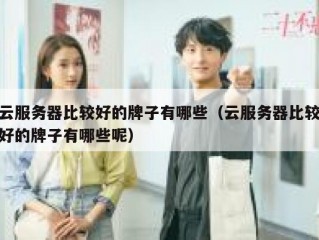 云服务器比较好的牌子有哪些（云服务器比较好的牌子有哪些呢）