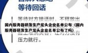 国内服务器研发生产龙头企业名单公布（国内服务器研发生产龙头企业名单公布了吗）