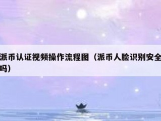 派币认证视频操作流程图（派币人脸识别安全吗）