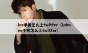 ios手机怎么上twitter（iphone手机怎么上twitter）