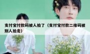支付宝付款码被人拍了（支付宝付款二维码被别人拍走）