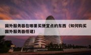 国外服务器在哪里买便宜点的东西（如何购买国外服务器搭建）