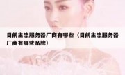 目前主流服务器厂商有哪些（目前主流服务器厂商有哪些品牌）