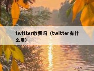 twitter收费吗（twitter有什么用）