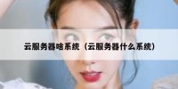 云服务器啥系统（云服务器什么系统）