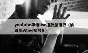youtube华语live播放量排行（油管华语live播放量）
