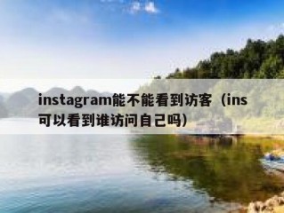 instagram能不能看到访客（ins可以看到谁访问自己吗）