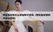 樱花指纹锁怎么添加数字密码（樱花指纹锁如何添加密码）