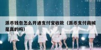 派币钱包怎么开通支付宝收款（派币支付商城是真的吗）