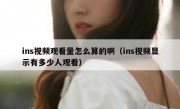 ins视频观看量怎么算的啊（ins视频显示有多少人观看）
