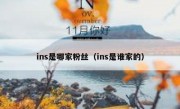 ins是哪家粉丝（ins是谁家的）