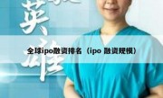 全球ipo融资排名（ipo 融资规模）