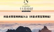抖音点赞官网网站入口（抖音点赞互赞网站）