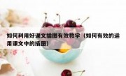 如何利用好课文插图有效教学（如何有效的运用课文中的插图）