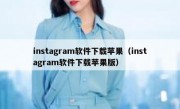 instagram软件下载苹果（instagram软件下载苹果版）