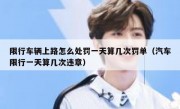 限行车辆上路怎么处罚一天算几次罚单（汽车限行一天算几次违章）