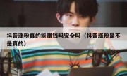 抖音涨粉真的能赚钱吗安全吗（抖音涨粉是不是真的）