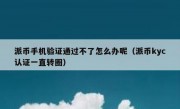 派币手机验证通过不了怎么办呢（派币kyc认证一直转圈）
