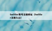 twitter账号注册网址（twitter注册入口）