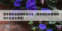 派币真的会值钱吗为什么（派币真的会值钱吗为什么这么便宜）