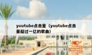 youtube点击量（youtube点击量超过一亿的歌曲）