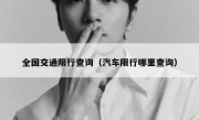 全国交通限行查询（汽车限行哪里查询）