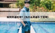 如何开通花呗?（为什么开通不了花呗）