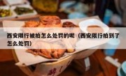西安限行被拍怎么处罚的呢（西安限行拍到了怎么处罚）