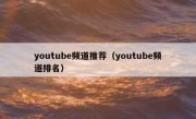 youtube频道推荐（youtube频道排名）