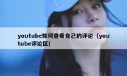 youtube如何查看自己的评论（youtube评论区）