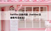 twitter注册问题（twitter注册账号没反应）