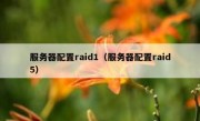 服务器配置raid1（服务器配置raid5）