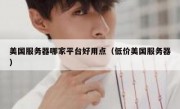 美国服务器哪家平台好用点（低价美国服务器）