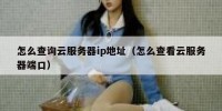 怎么查询云服务器ip地址（怎么查看云服务器端口）