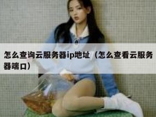 怎么查询云服务器ip地址（怎么查看云服务器端口）