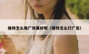 推特怎么推广效果好呢（推特怎么打广告）