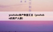 youtube用户数量汇总（youtube的用户人群）