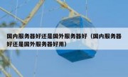 国内服务器好还是国外服务器好（国内服务器好还是国外服务器好用）