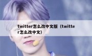 twitter怎么改中文版（twitter怎么改中文）