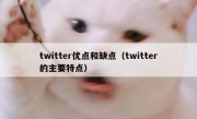 twitter优点和缺点（twitter的主要特点）