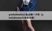 youtubemusic多少钱一个月（youtubemusic会员太贵）