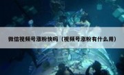 微信视频号涨粉快吗（视频号涨粉有什么用）